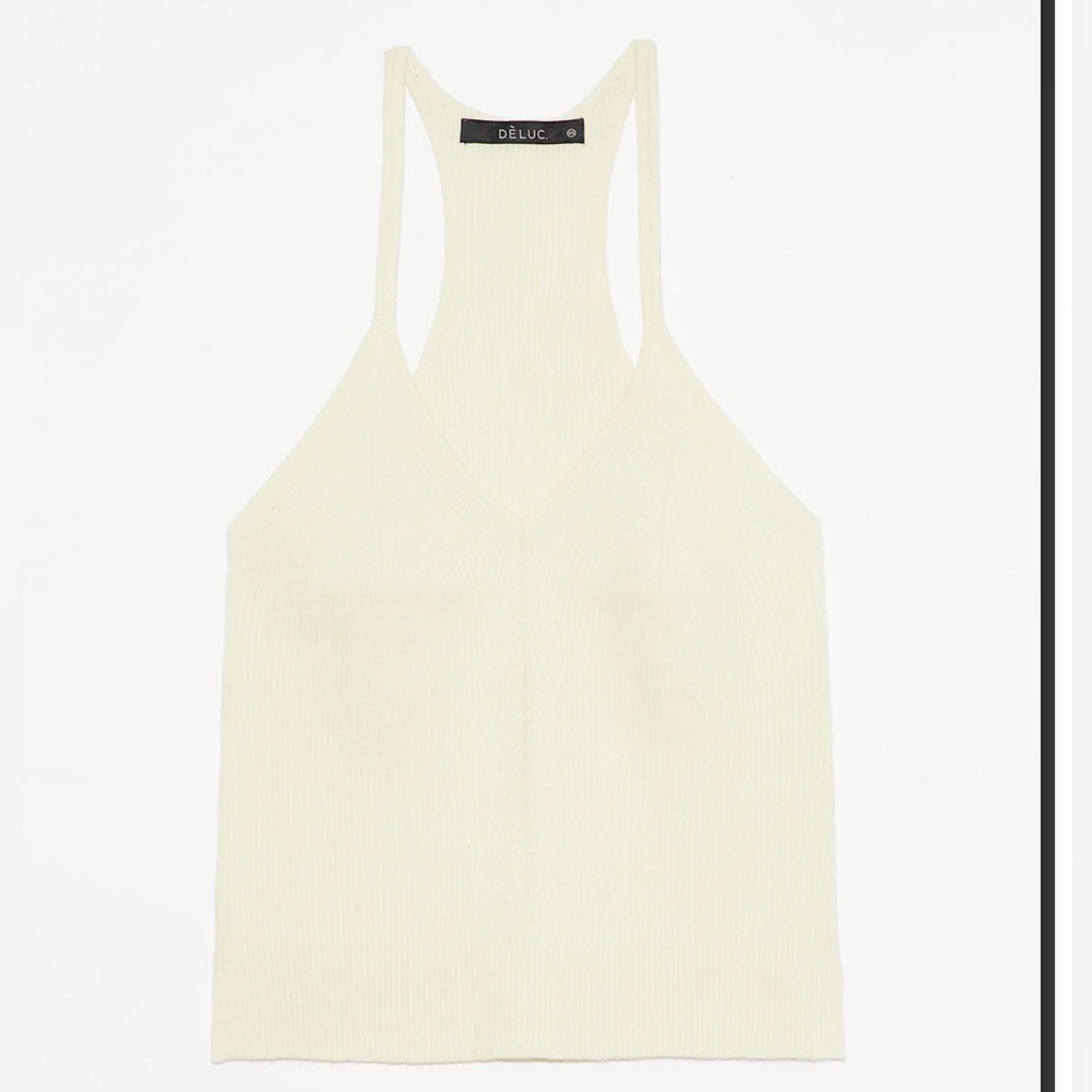 Deluc Women's Cream Sleeveless Top